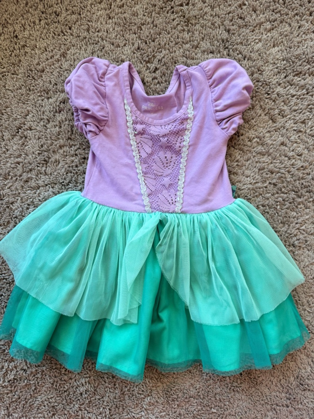 Disney Ariel Purple and Aqua Tulle Kids' Princess Costume Dress